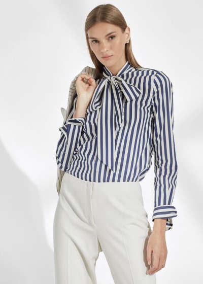 Women's Ralph Lauren Alejandra Striped Shirts | 806519IXF